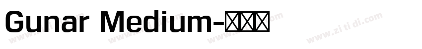 Gunar Medium字体转换